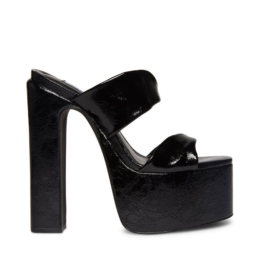 Black Steve Madden Diane Women\'s Heels Sandals | PH 4296AWJ